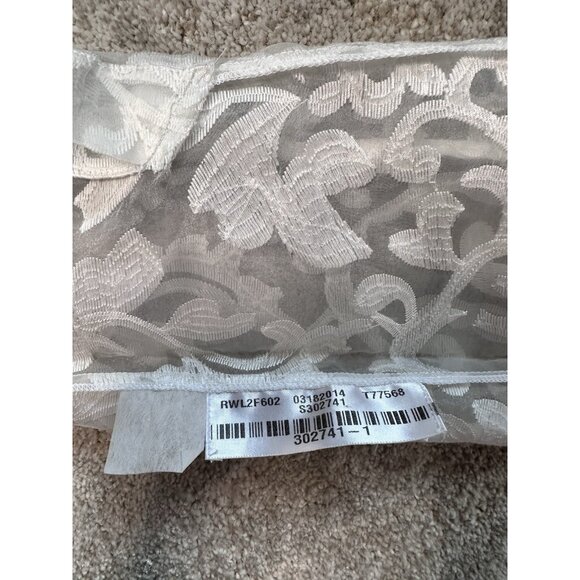 BCBG MAXAZRIA Runway Women's White Pull on Sheer Lace Floral Dress Size M NWT - Picture 5 of 6